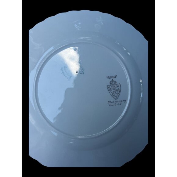 Sovereign Potters Bloomsbury R215-67 Floral Bone China Dinner Plate 10" Scallope - Picture 3 of 10